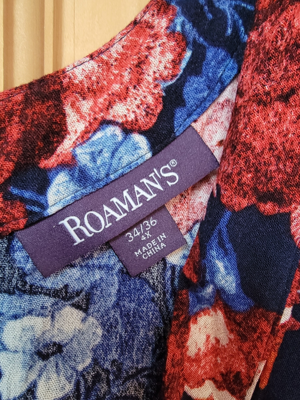 Roaman's Floral Maxi Dress - Size 34/36 - Picture 3 of 3